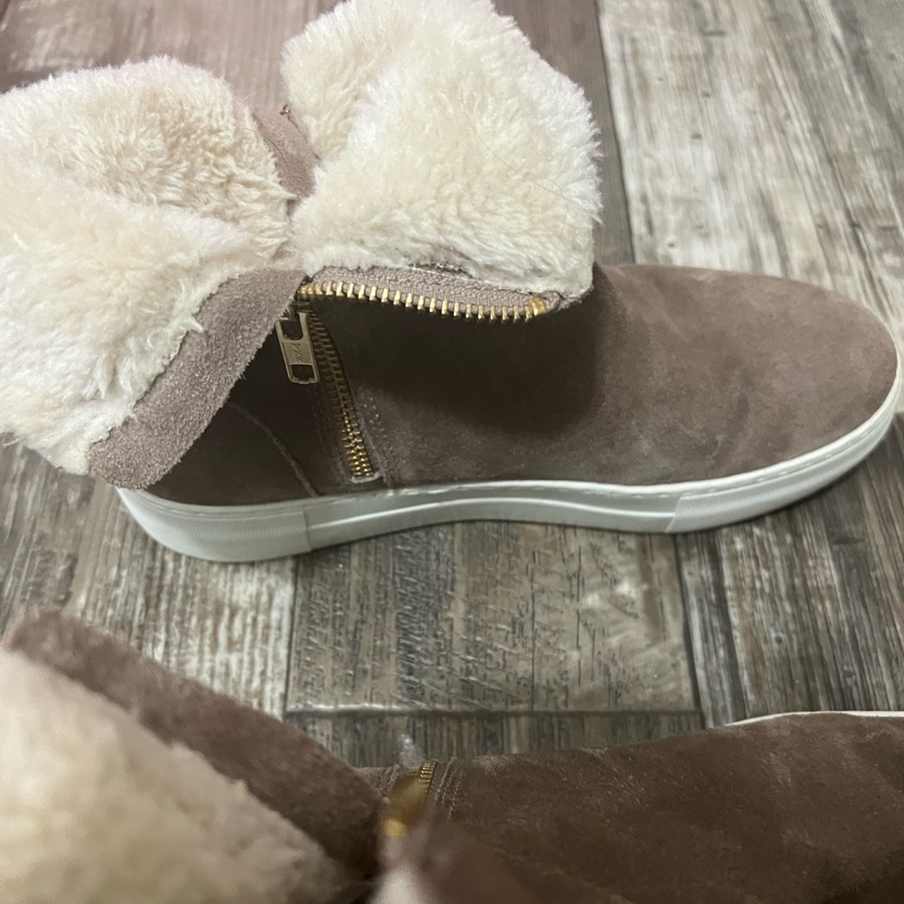 J/Slides Tristan suede platform sneaker bootie
